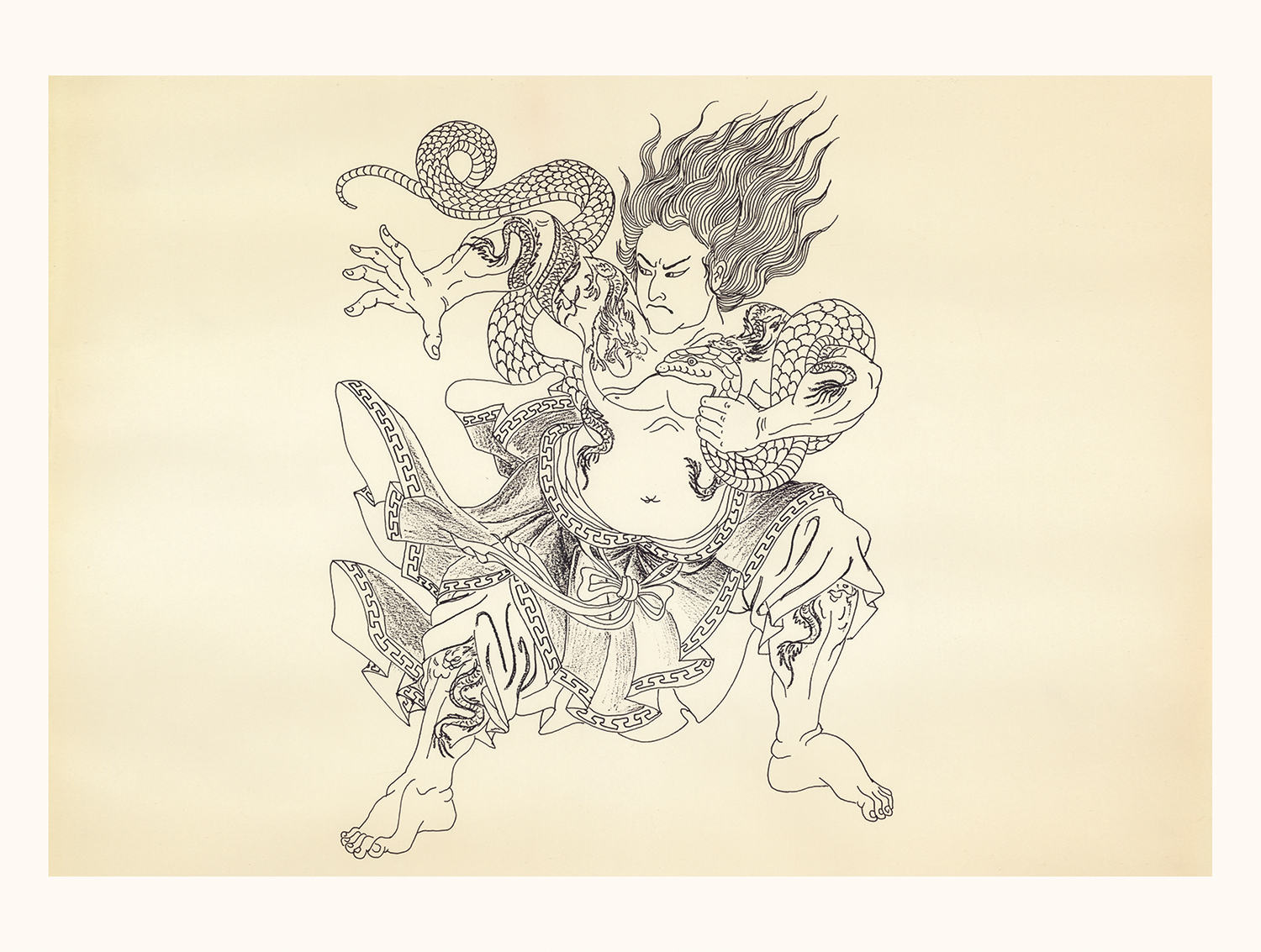 asian figure, drawing by pinky yun, scorpion front publishing