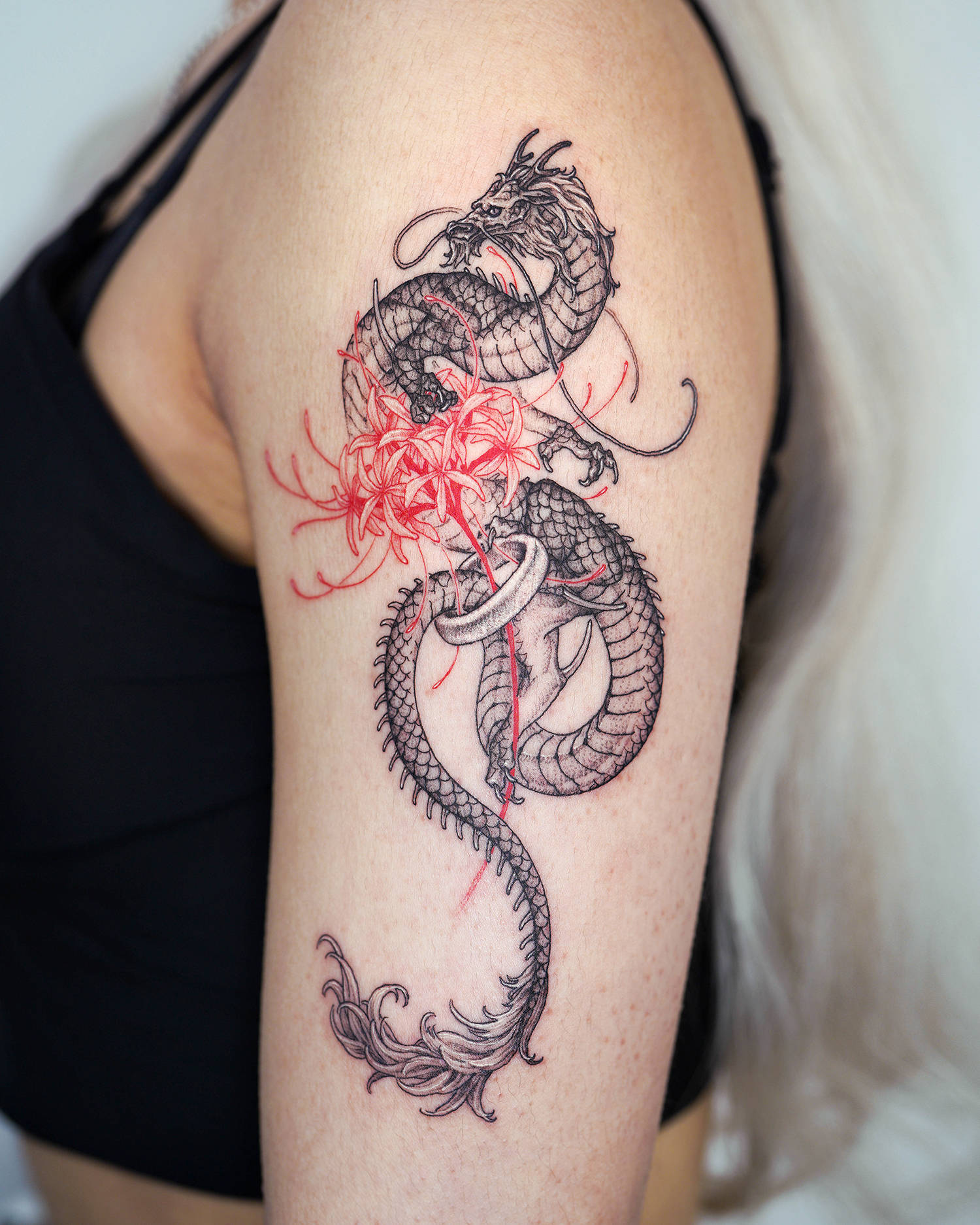 dragon snake tattoo