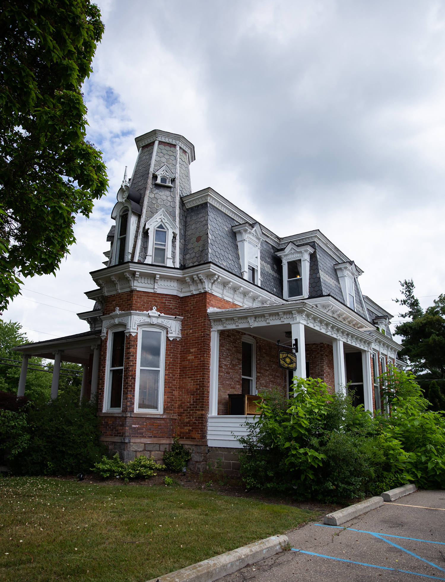 Owner Mark Clifford The 1881 building houses the private studio Dearly Departed Tattoos and Fine Art in Milford, MI
