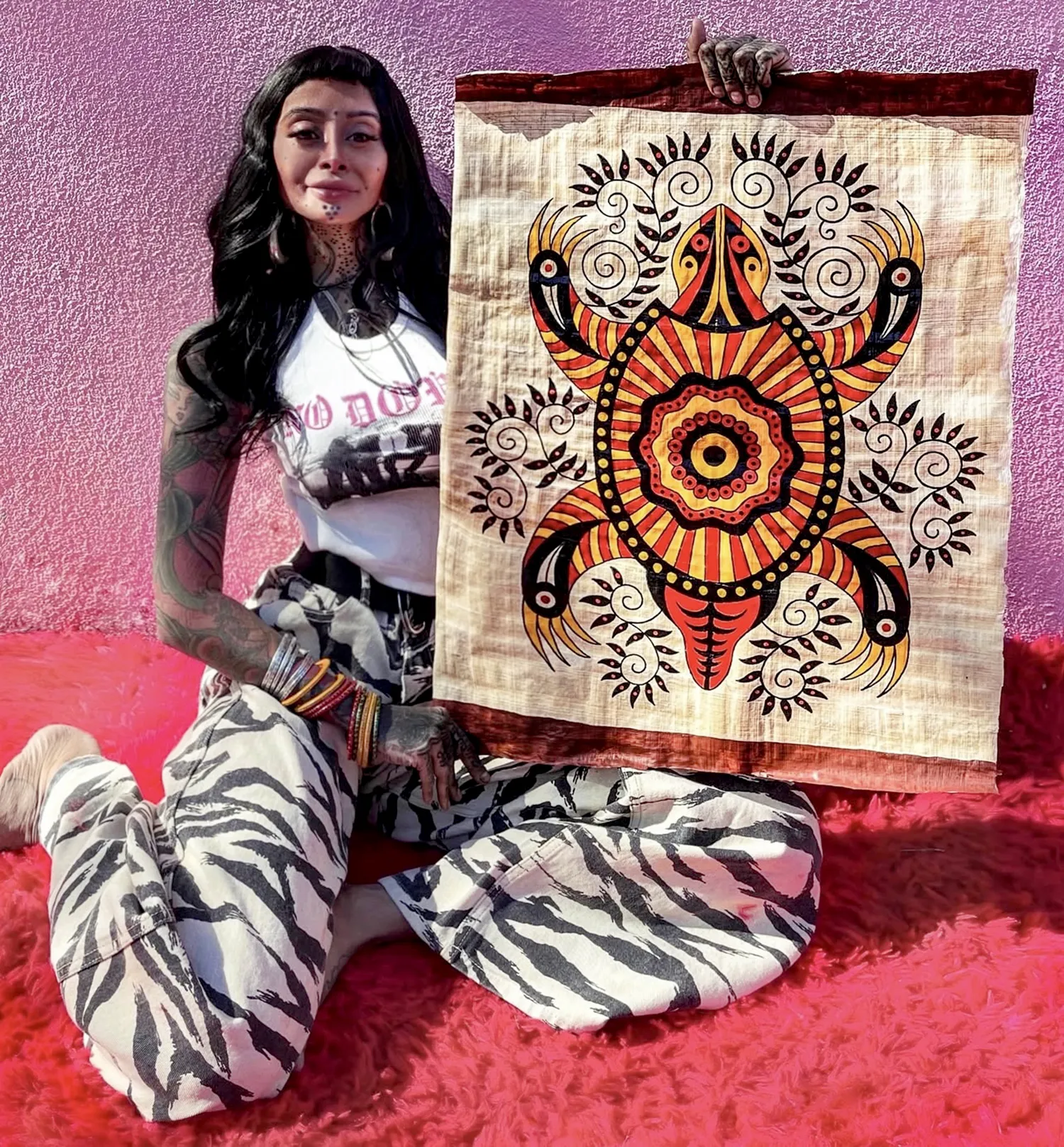 Honoring Swasthik Iyengar's Hindu Heritage through Tattoos – Scene360, image size:1500x1617