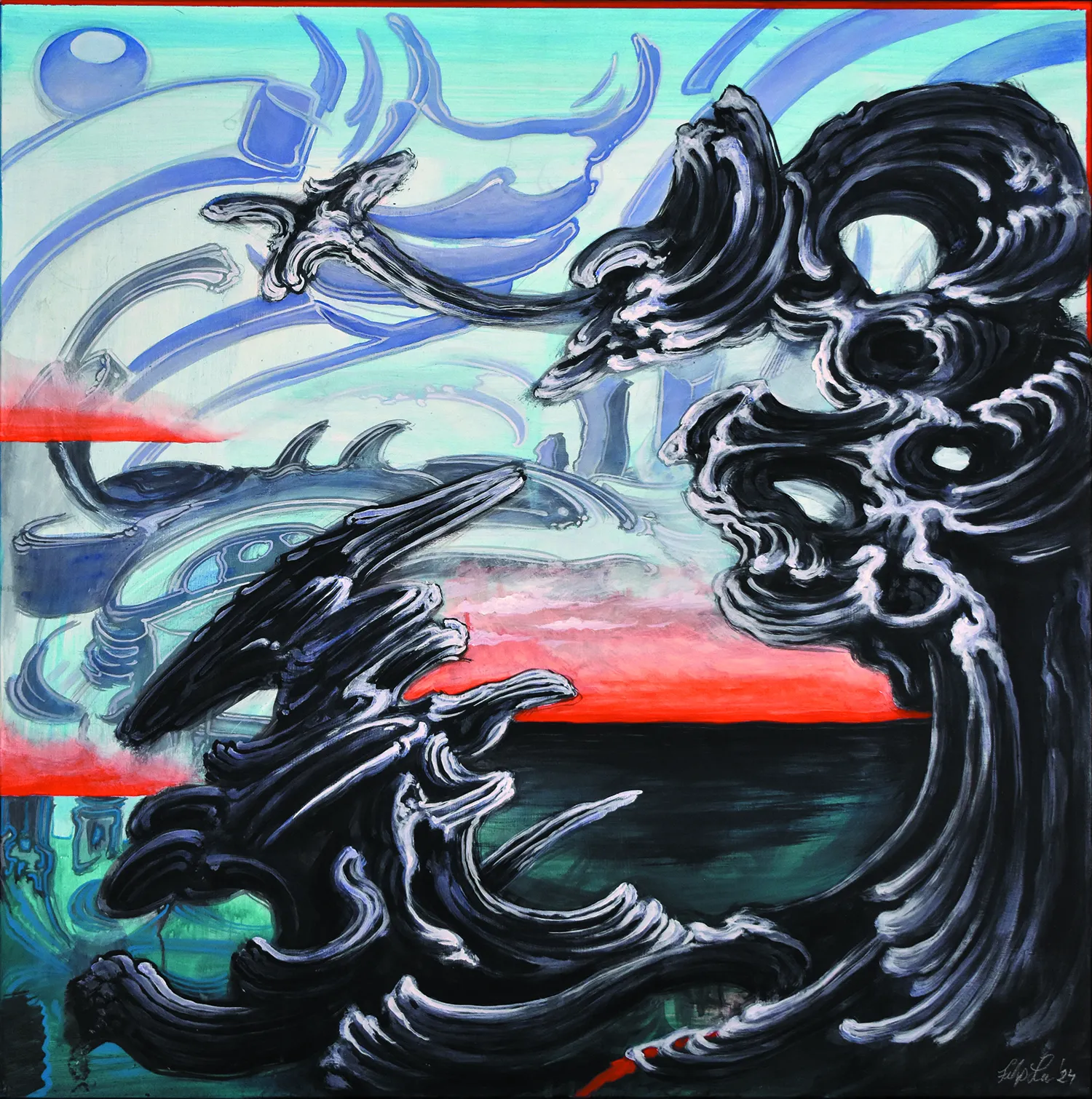 painting by filip leu, copyright leu family