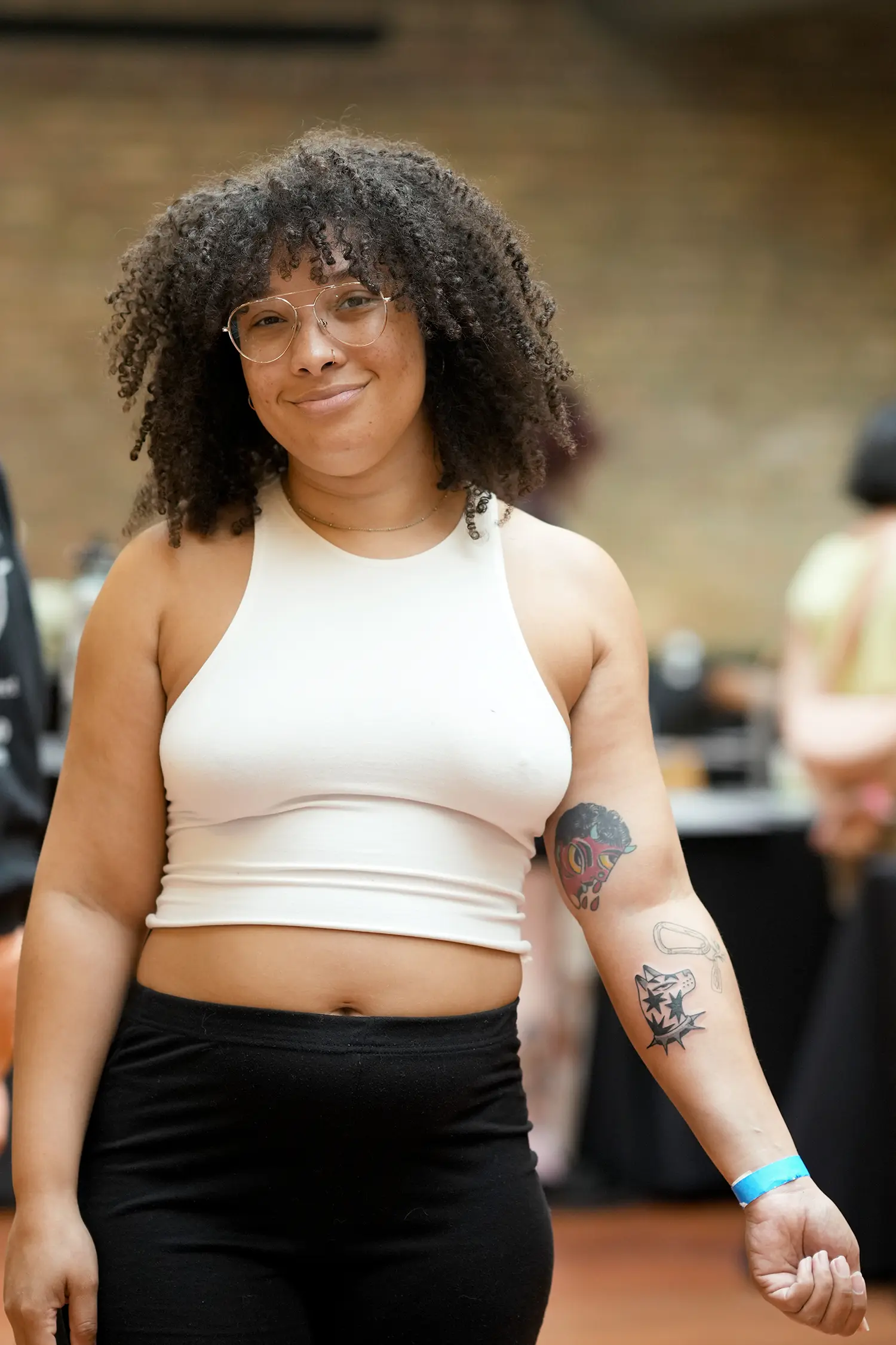 Crispy Ray of Lombard Street Tattoo in Portland finishes her client tattoo , the dog