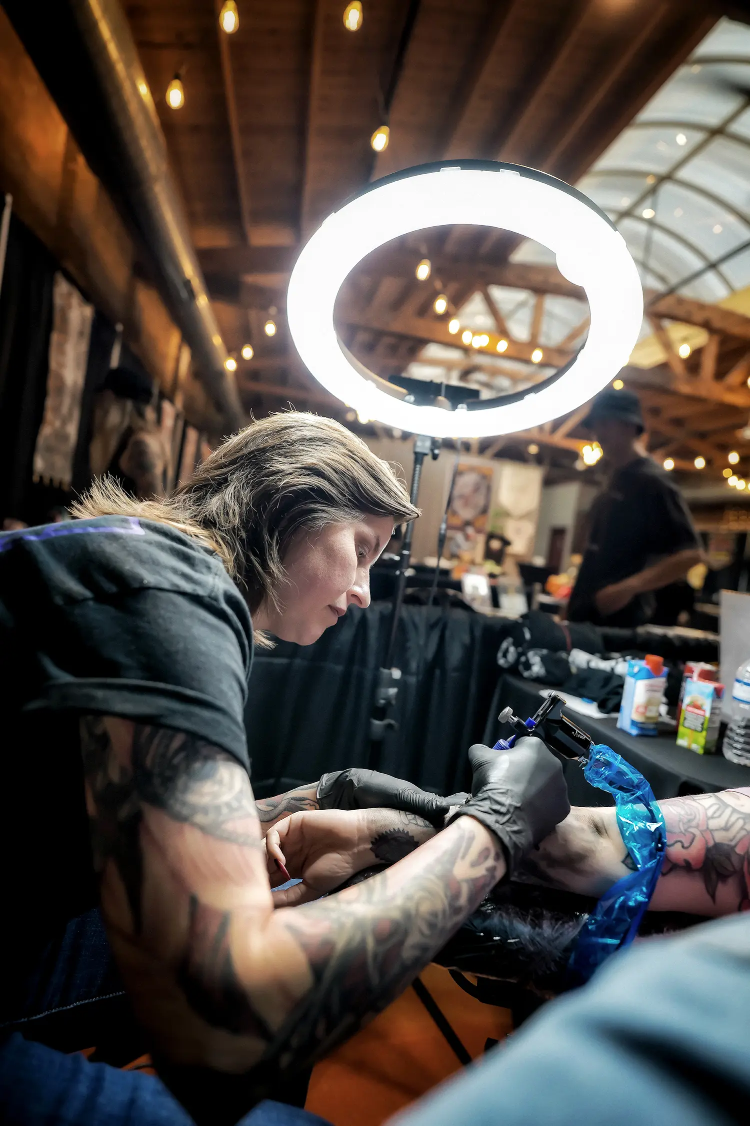 Fortune Tattoo in Pensacola, Florida, is home to Carrie Daniels, who is celebrating twenty years of making traditional American tattoos