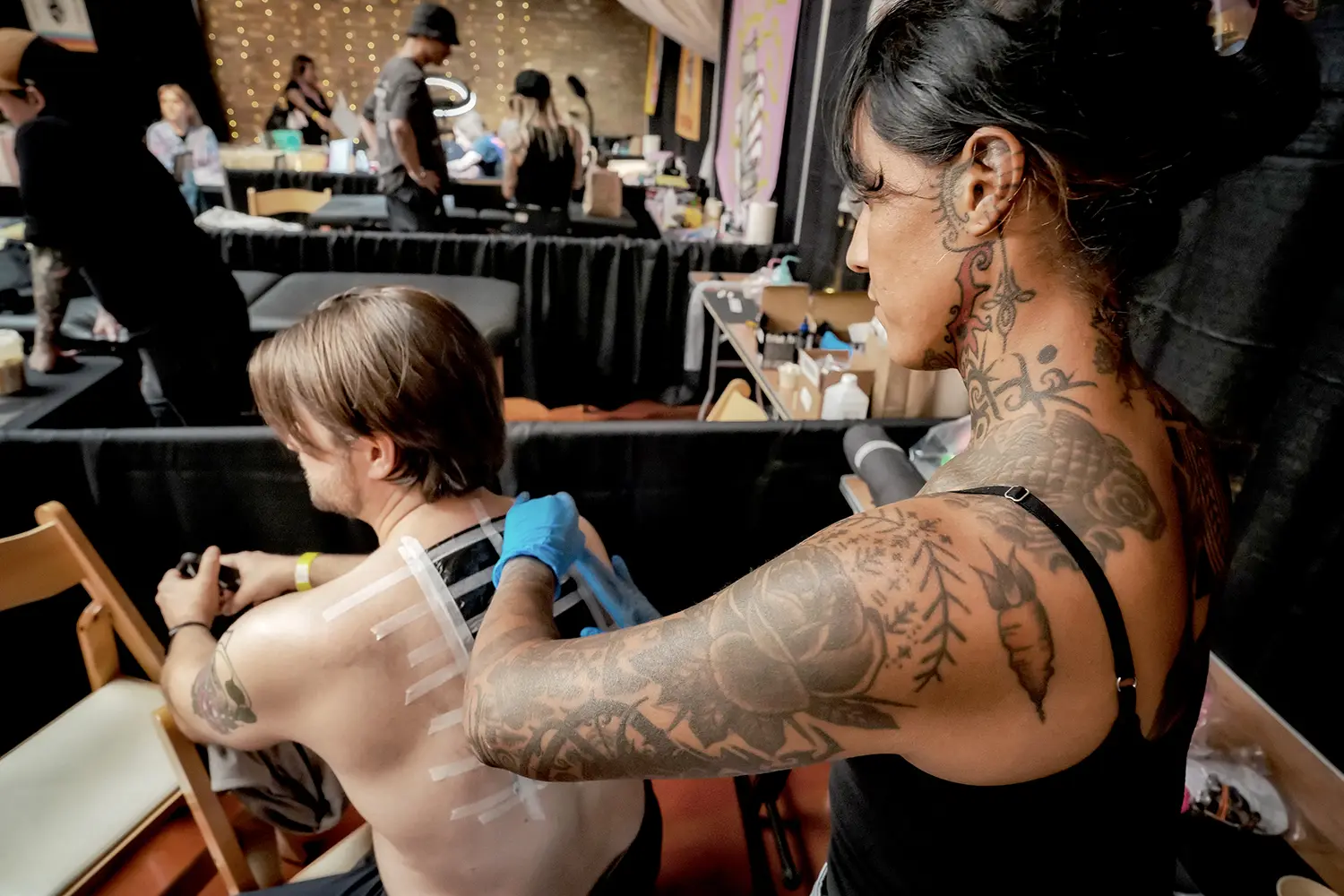 Also based out of Brite Idea in Michigan, Janet Nelson has been tattooing for thirteen years and was mentored by Zera Anderson