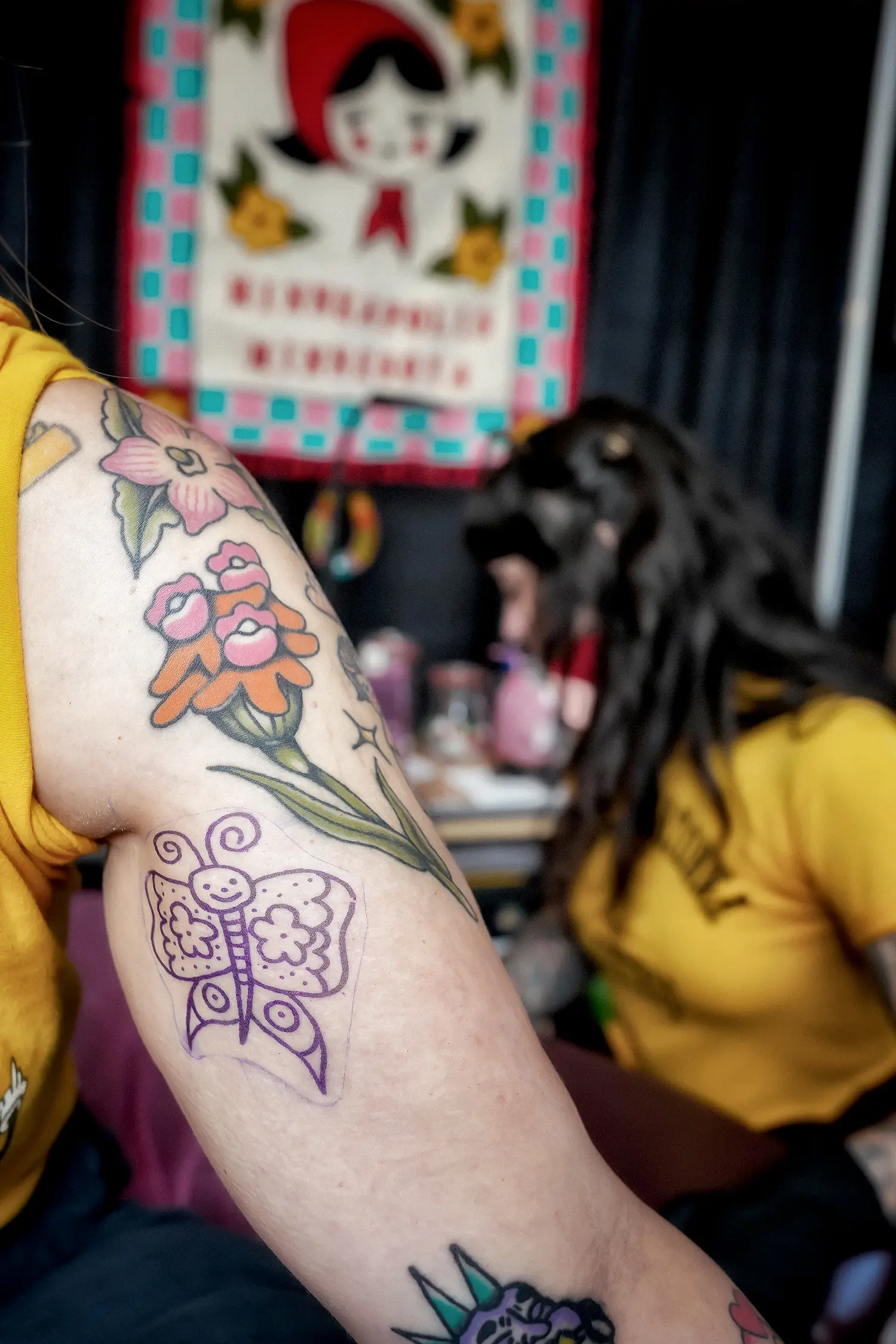 Another tattoo artist from Minneapolis, Kaily McKee, is known for her whimsical and bright tattoos of flora and fauna