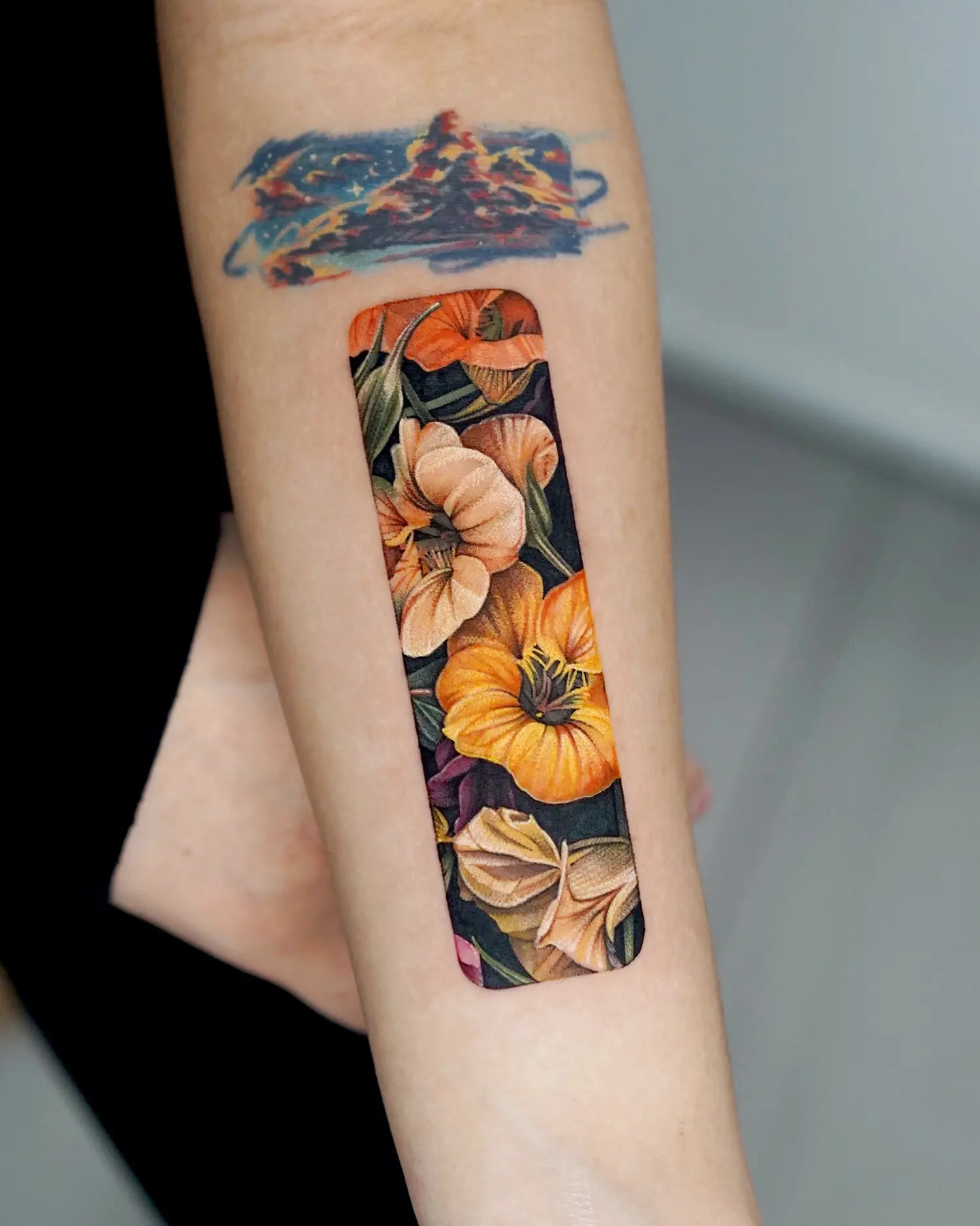 Sun kissed and fully edible, nasturtiums represent strength and independence.